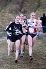 Fionnuala Britton and Gemma Steel lead the senior womens 6k BUPA Great Edinburgh Cross Country. Photo: David T. Hewitson/Sports for All Pics
